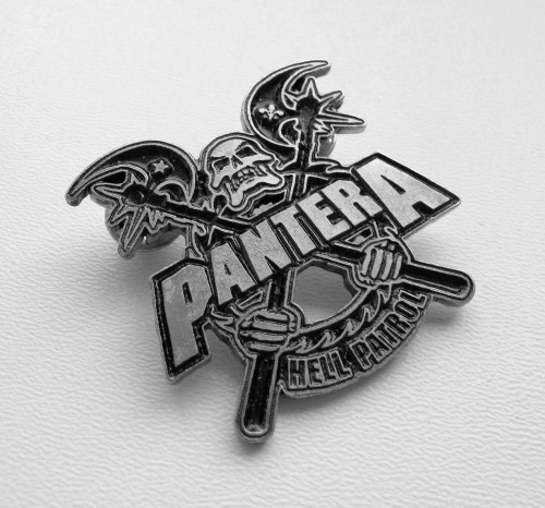 PANTERA - Hell Patrol -- metal pin.JPG