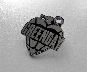 GREEN DAY - Heart Grenade -- Metal Pin