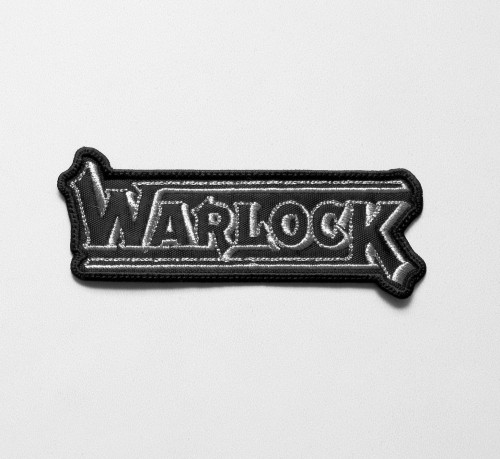 WARLOCK - Logo Shape  --- Embroidered Patch.JPG
