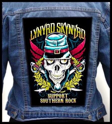 LYNYRD SKYNYRD - Support Southern Rock -- backpatch back patch.jpg