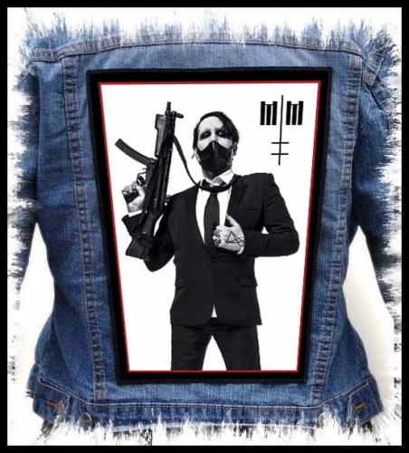 MARILYN MANSON - Gun -- backpatch back patch.jpg