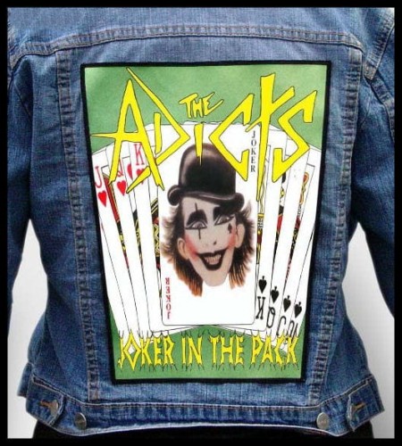 THE ADICTS - Joker In The Pack -- backpatch back patch.jpg