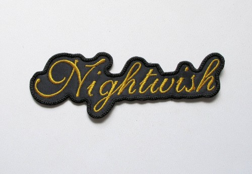 NIGHTWISH - Shaped Logo  --- Embroidered Patch.JPG