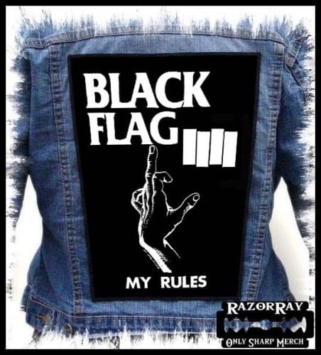 BLACK FLAG - My Rules -- Backpatch Back Patch.jpg