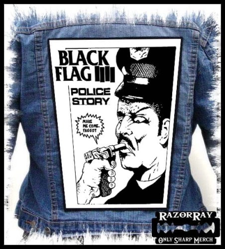 BLACK FLAG - Police Story -- Backpatch Back Patch.jpg