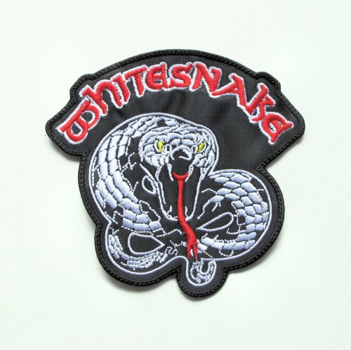 WHITESNAKE -  Snake Shape  --- Embroidered Patch.JPG