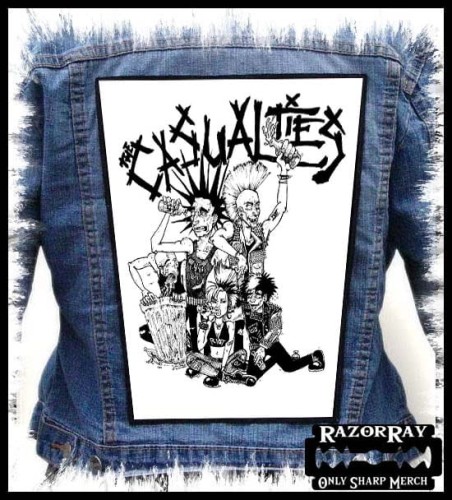 THE CASUALTIES - Punk Crew -- Backpatch Back Patch.jpg