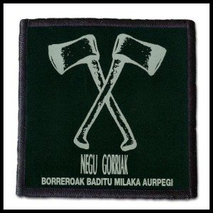Naszywka NEGU GORRIAK - Borreroak Baditu Milaka Aurpegi