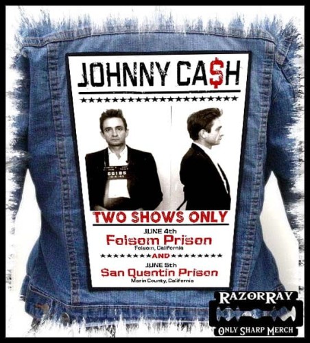 JOHNNY CASH - Two Shows Only Poster --- Backpatch Back Patch.jpg