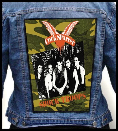 COCK SPARRER - Shock Troops -- backpatch back patch.jpg