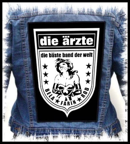 DIE ARZTE - Die Beste Band der Welt -- backpatch back patch.jpg