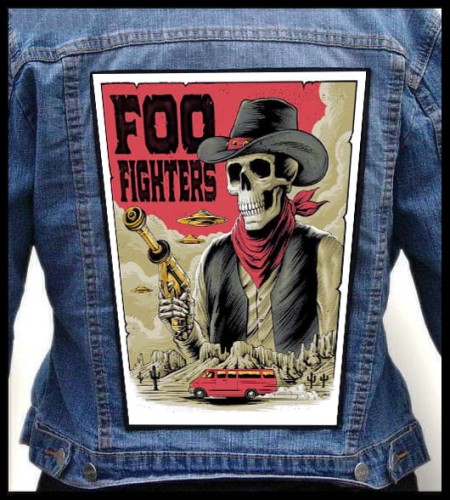 FOO FIGHTERS - Cowboy  -- backpatch back patch.jpg