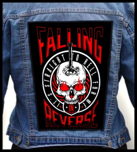 FALLING IN REVERSE - Straight To Hell -- backpatch back patch.jpg