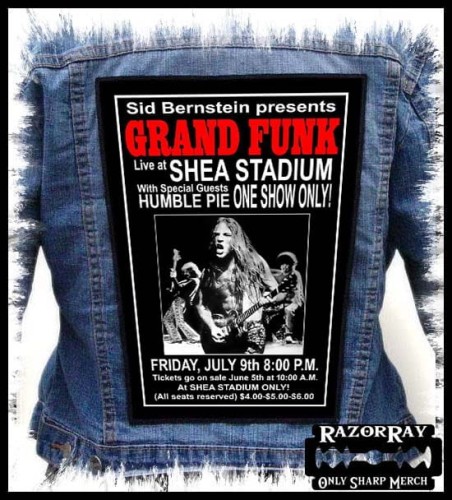 GRAND FUNK RAILROAD - Shea Stadium Concert -- backpatch back patch.jpg