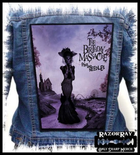 THE BIRTHDAY MASSACRE - Pins And Needles -- backpatch back patch.jpg