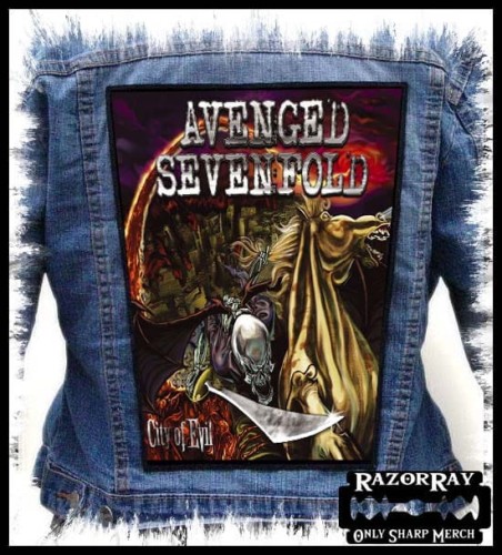 AVENGED SEVENFOLD - City Of Evil -- backpatch back patch.jpg