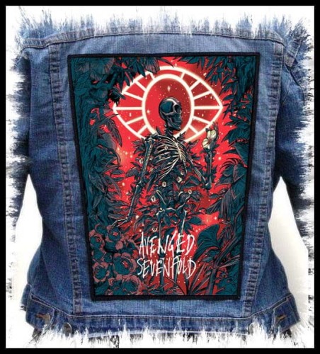 AVENGED SEVENFOLD - Flower -- backpatch back patch.jpg