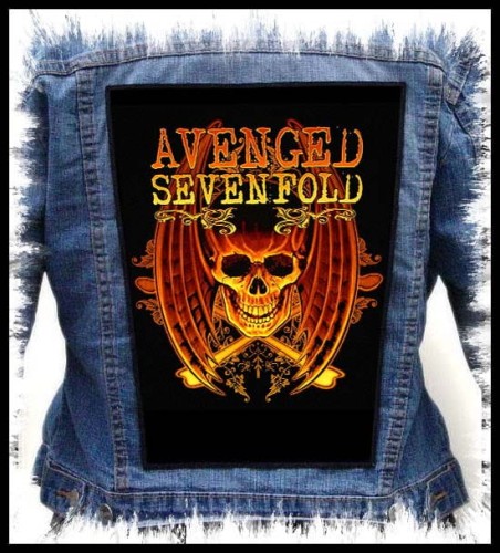 AVENGED SEVENFOLD - Skull -- backpatch back patch.jpg