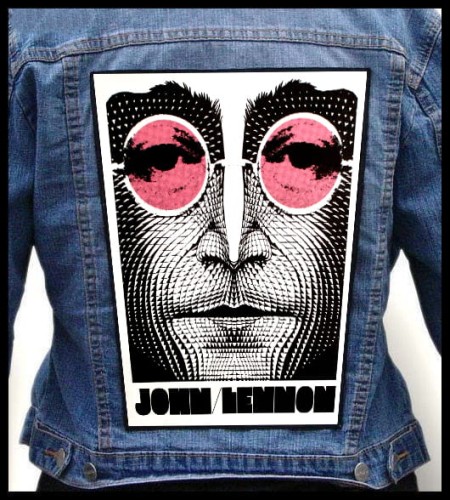 JOHN LENNON - Pink Glasses -- backpatch back patch.jpg