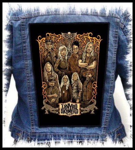 LYNYRD SKYNYRD - Cartoon -- backpatch back patch.jpg