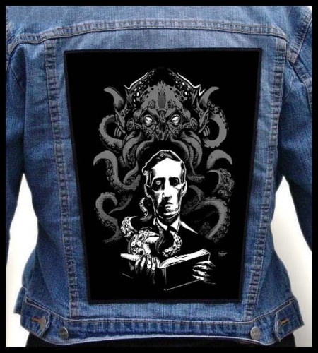 H.P. LOVECRAFT &amp; CTHULHU -- backpatch back patch.jpg
