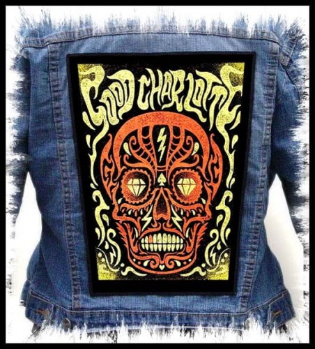 GOOD CHARLOTTE - Skull -- backpatch back patch.jpg