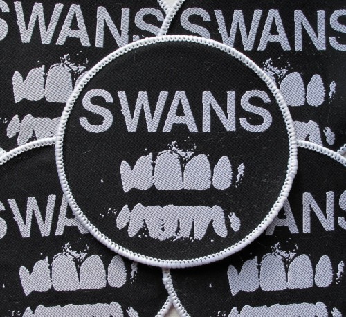 SWANS - Filth [white] -- woven patch.JPG