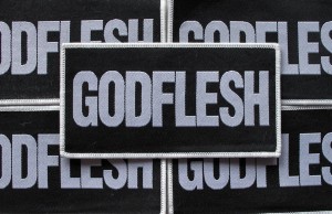 Naszywka GODFLESH - Logo  [white]