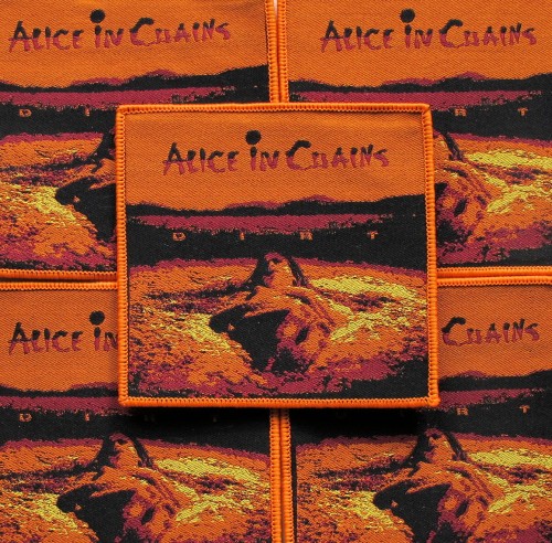 ALICE IN CHAINS - Dirt [orange] -- woven patch.JPG