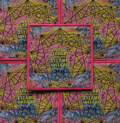 KING GIZZARD AND THE LIZARD WIZARD - Nonagon Infinity [pink] -- woven patch.JPG