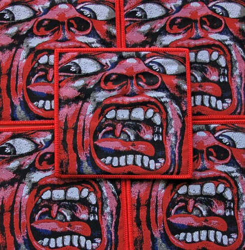 KING CRIMSON - In the Court of the Crimson King [red] -- woven patch.jpg