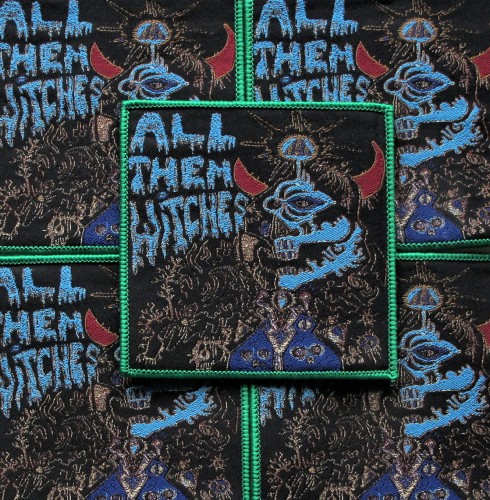 ALL THEM WITCHES - Devil [green] -- woven patch.JPG