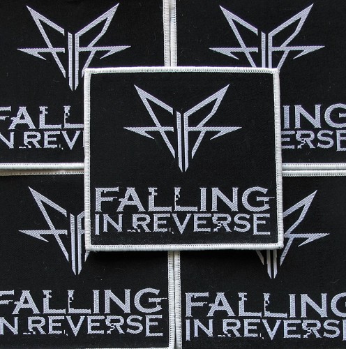 FALLING IN REVERSE [white] -- woven patch.JPG
