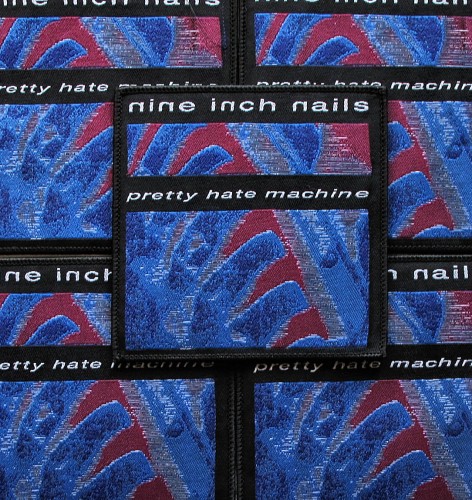 NINE INCH NAILS - Pretty Hate Machine [black] -- woven patch.JPG