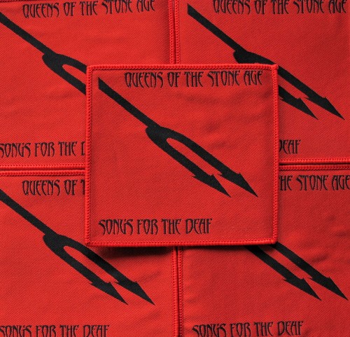 QUEENS OF THE STONE AGE - Songs for the Deaf [red] -- woven patch.JPG
