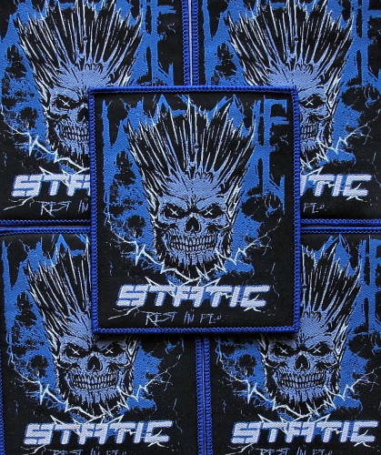 STATIC-X - Rest In Peace [blue] -- woven patch.JPG