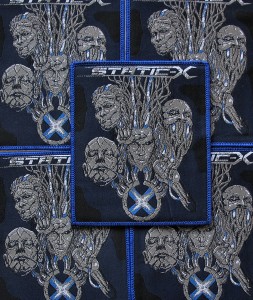 Naszywka STATIC-X - Heads [blue]