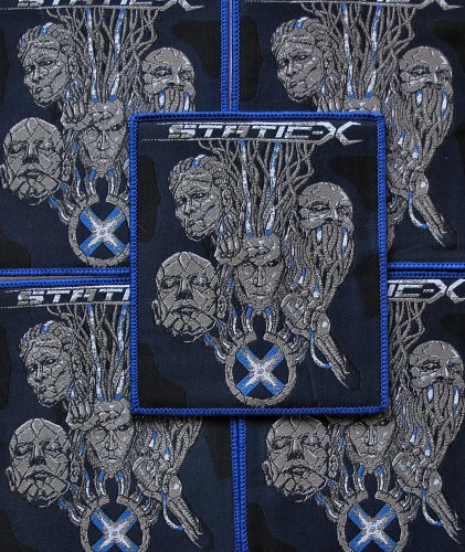 STATIC-X - Heads [blue] -- woven patch.JPG