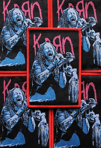 KORN - Jonathan [red] -- woven patch.JPG