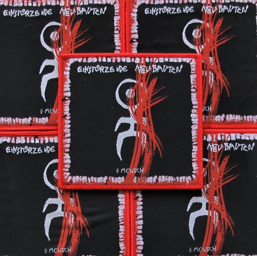 EINSTURZENDE NEUBAUTEN - ½ Mensch [red] -- woven patch.JPG