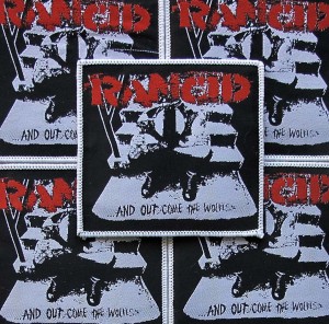 Naszywka RANCID - ...And Out Come the Wolves [white]