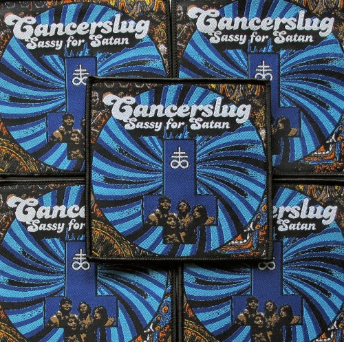 CANCERSLUG - Sassy for Satan [black] -- woven patch.JPG