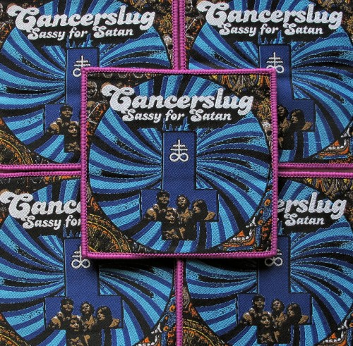CANCERSLUG - Sassy for Satan [purple] -- woven patch.JPG