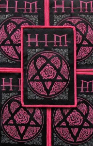 Naszywka HIM - Love Metal [pink]