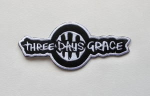 THREE DAYS GRACE [black] [iron on] -- Embroidered Patch