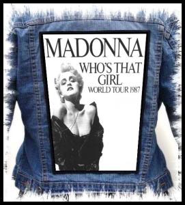 MADONNA - WHO'S THAT GIRL WORLD TOUR -- Backpatch