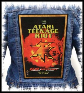 ATARI TEENAGE RIOT - 60 Second Wipe Out -- Backpatch