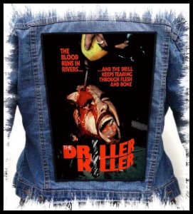THE DRILLER KILLER - Movie Poster #2 -- Backpatch