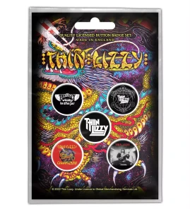 THIN LIZZY - Chinatown -- zestaw przypinek [5 sztuk] 