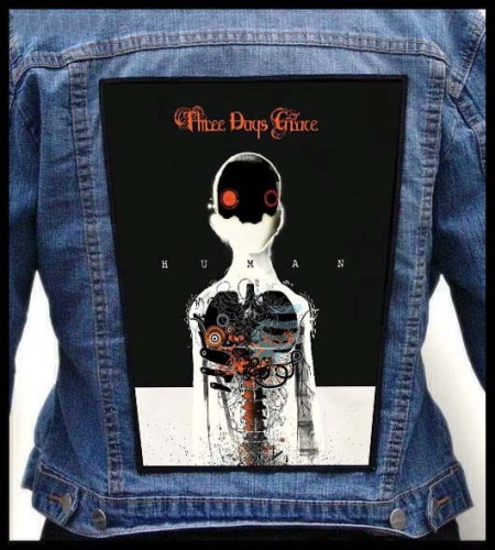 THREE DAYS GRACE - Human -- backpatch back patch.jpg